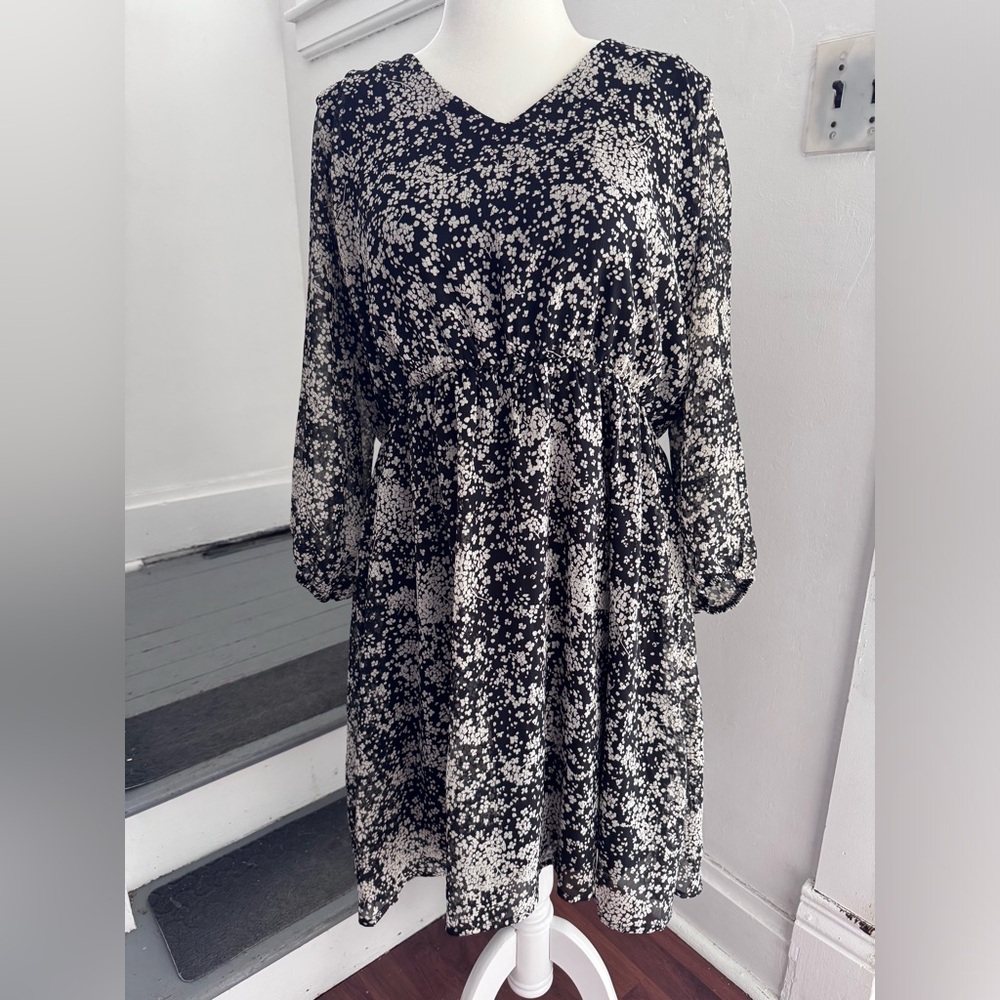Kaileigh NWOT Black and White Patterned Dress